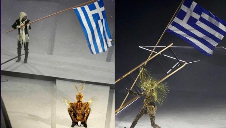 Η ελληνική σημαία και ο «Ύμνος εις την Ελευθερίαν» στο επίκεντρο της τελετής λήξης των Ολυμπιακών Αγώνων