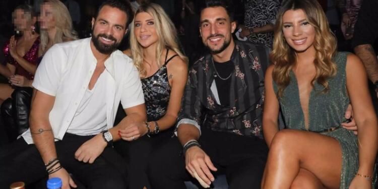 Τετράδα φωτιά: Ηλίας Βρεττός & Σάκης Κατσούλης το τόλμησαν χωρίς δισταγμούς με τις γυναίκες τους (photos)