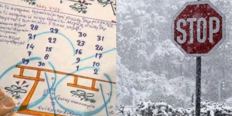 Επίσημα τα Μερομήνια 7μήνου – Πότε θα χιονίσει μέχρι τον Μάρτιο 2025