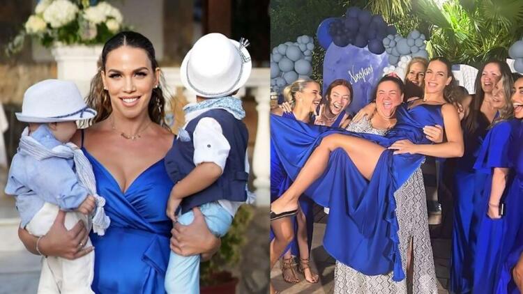 Σε πελάγη ευτυχίας η Κατερίνα Στικούδη: Στα μπλε η βάφτιση του γιου της – Δείτε τις πρώτες εικόνες