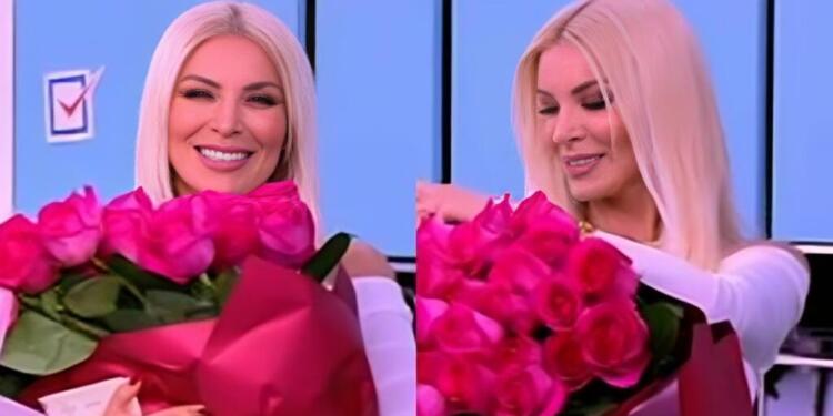 Αισθηματίας και τζέντλεμαν: Λουλούδια και εμφάνιση στο πλατό ο Κουτσουμπής για την πρώτη μέρα της Καινούργιου στην εκπομπή