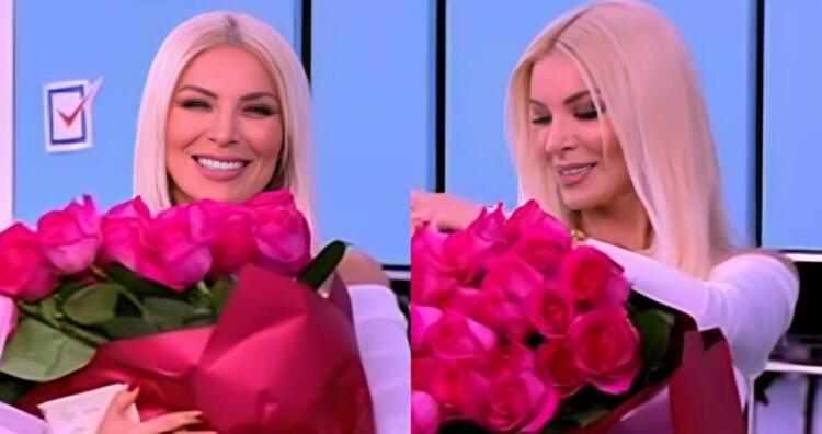 Αισθηματίας και τζέντλεμαν: Λουλούδια και εμφάνιση στο πλατό ο Κουτσουμπής για την πρώτη μέρα της Καινούργιου στην εκπομπή