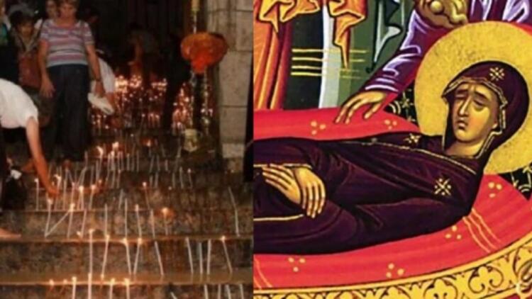 Γεθσημανή: H άνοδος της εικόνας της Κοιμήσεως της Θεοτόκου