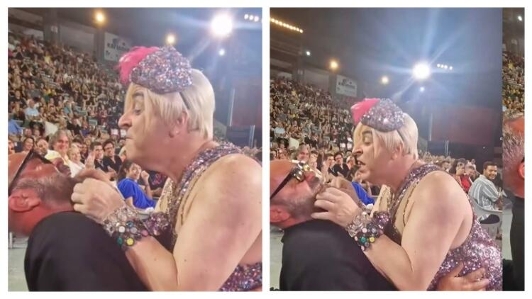 «Βλέπει η γυναίκα μου» είπε στον κωμικό. «Και η δικιά μου» του απάντησε – Σεφερλής και Γκουντάρας έδωσαν σόου στο Δελφινάριο