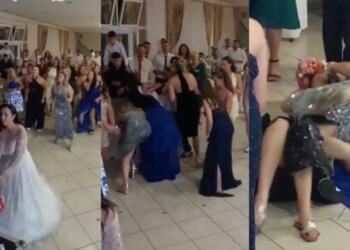 Ξεκατίνιασμα: Κοπέλες παίζουν ξύλο για την ανθοδέσμη της νύφης! (video)