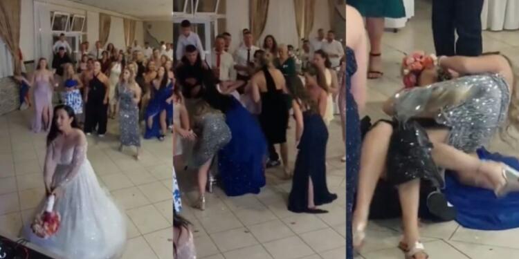 Ξεκατίνιασμα: Κοπέλες παίζουν ξύλο για την ανθοδέσμη της νύφης! (video)