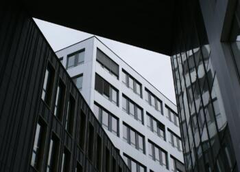 a low angle view of a building