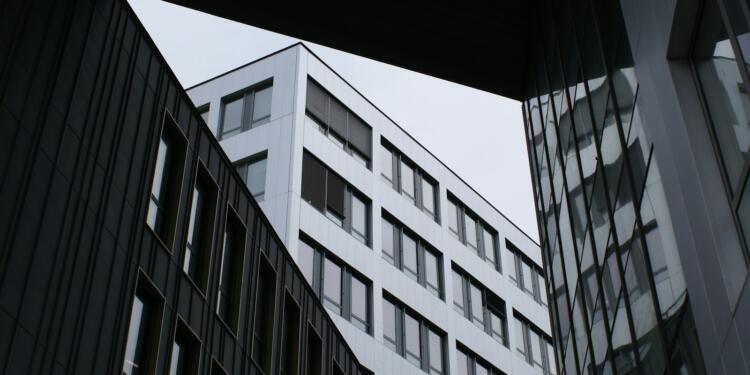 a low angle view of a building