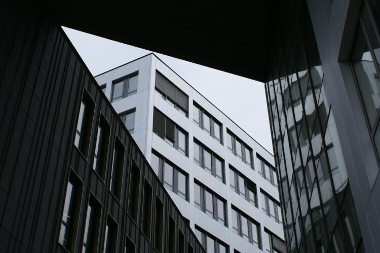a low angle view of a building