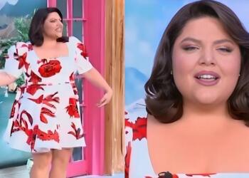 Δύο μέτρα πόδια, κορμάρα: Ανανεωμένη με νέο μαλλί η Δανάη Μπάρκα στην πρεμιέρα της, όλοι την αποθέωσαν