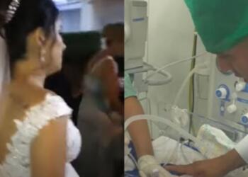 Απέραντη θλίψη: Έγκυος πέθανε λίγα λεπτά πριν τον γάμο, η σπαρακτική εικόνα του γαμπρού με το βρέφος