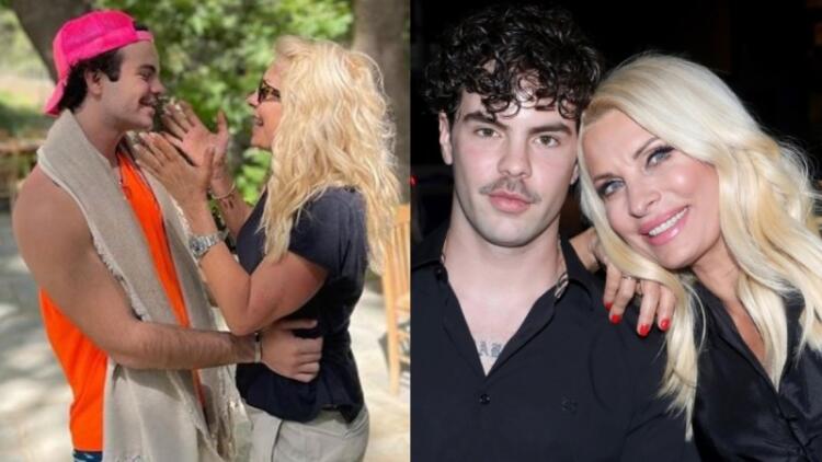 Την έκρυβαν τα μπράτσα του: Τρισδιάστατος ο Άγγελος Λάτσιος, άφαντη η Μενεγάκη πίσω από το γυμνασμένο σώμα του (photos)