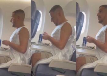 Φυσιολογικό δεν τον λες: Γαμπρός επιβιβάζεται για το Bachelor πάρτι του στην Ίμπιζα ντυμένος… νύφη (video)