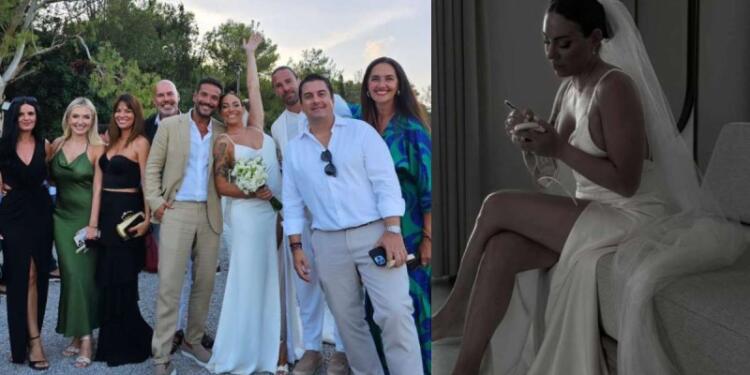 Παντρεύτηκαν Ευρυδίκη Βαλαβάνη και Γρηγόρης Μόργκαν – Δείτε φωτογραφίες από την λαμπερή τελετή και το πάρτι σε beach bar
