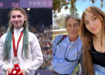 Δάκρυσε από χαρά όλη η Ελλάδα, χαμογέλασε περήφανος ο Αίας από ψηλά: Η στιγμή που η Λήδα Μανθοπούλου φορά το ασημένιο μετάλλιο μετά τον τελικό των 100 μέτρων (videos)