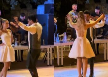 Ίσως ό,τι πιο όμορφο έχουμε δει: Γαμπρός και νύφη χόρεψαν την πιο ωραία σούστα της ζωής τους (video)