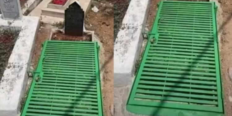 «Την κλείδωσαν» κάτω από το χώμα: Viral ο τάφος που είναι σφραγισμένος – Αυτή την εξήγηση έδωσαν οι συγγενείς και φίλοι