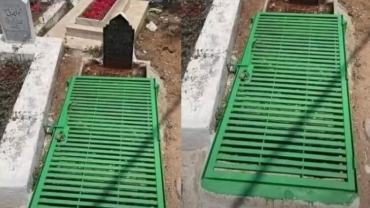 «Την κλείδωσαν» κάτω από το χώμα: Viral ο τάφος που είναι σφραγισμένος – Αυτή την εξήγηση έδωσαν οι συγγενείς και φίλοι