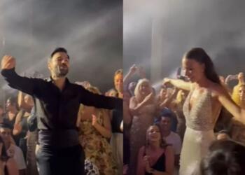 Γάμος Ανδρέα Γεωργίου – Σιμώνης Χριστοδούλου: Το ασήκωτο ζεϊμπέκικο του γαμπρού και της νύφης στο γλέντι – Γλέντι μέχρι τις πρώτες πρωινές ώρες