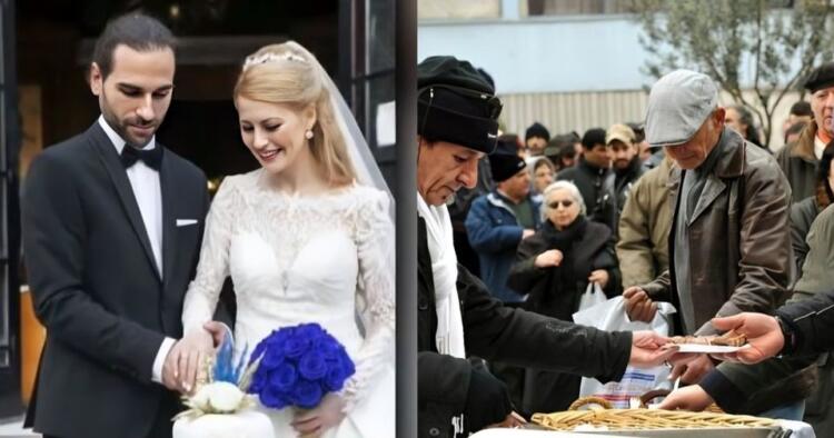 Νιόπαντρο ζευγάρι στη Θεσσαλονίκη έκανε το τραπέζι σε άστεγους αντί για γαμήλιο γλέντι