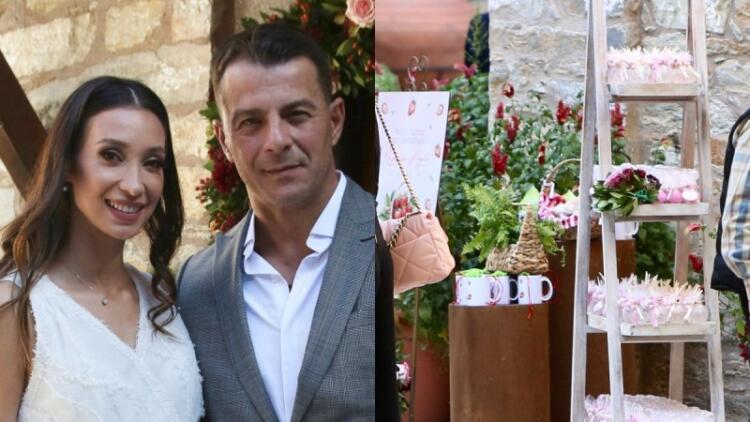 Χαρούμενοι γονείς Γιώργος Αγγελόπουλος και Δήμητρα Βαμβακούση: Βάπτισαν την κόρη τους στη Σκιάθο και τίμησαν τη μνήμη της μητέρας του