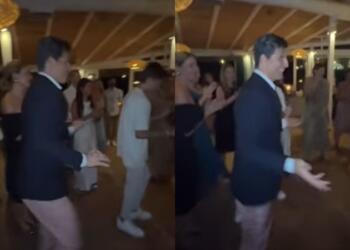 Τα έδωσε όλα ο Σάκης Ρουβάς: Ο φοβερός του χορός στο γάμο του Απόστολου έβαλε «φωτιά» στην πίστα (videο)