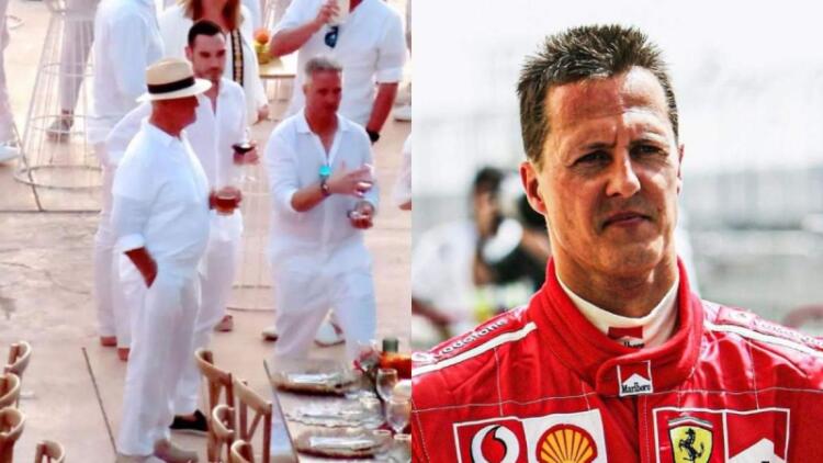 Όρθιος και χαμογελαστός: Σούσουρο με φωτογραφία που φέρεται να δείχνει τον Μίκαελ Σουμάιχερ στον γάμο της κόρη του! Είναι ο ίδιος;