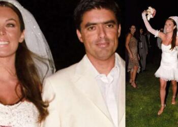 Με φουσκωμένη κοιλιά, τρομερά μίνι νυφικό και μακριά μαλλιά: Η πιο «προχώ» νύφη η Τατιάνα Στεφανίδου, 21 χρόνια πριν