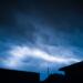 silhouette photo of houses