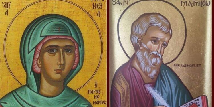 16 Νοεμβρίου: Ποιοι ήταν οι Απόστολος και Ευαγγελιστής Ματθαίος και Αγία Ιφιγένεια που τιμά σήμερα η Ορθοδοξία – Ποια η σχέση τους