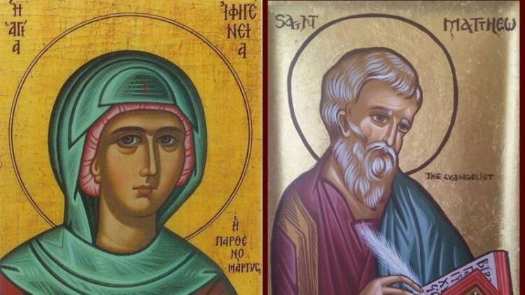 16 Νοεμβρίου: Ποιοι ήταν οι Απόστολος και Ευαγγελιστής Ματθαίος και Αγία Ιφιγένεια που τιμά σήμερα η Ορθοδοξία – Ποια η σχέση τους