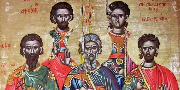 2 Νοεμβρίου: Ακίνδυνου, Αφθονίου, Ελπιδοφόρου, Πηγασίου και Ανεμποδίστου – Ποιοι ήταν οι 5 μάρτυρες που τιμώνται από την Ορθοδοξία