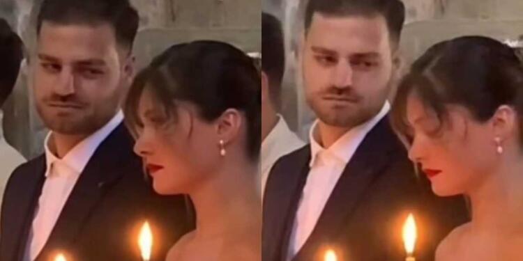 Γαμπρός δεν σταματάει να κοιτάζει τη νύφη την ώρα του γάμου και γίνεται viral (video)