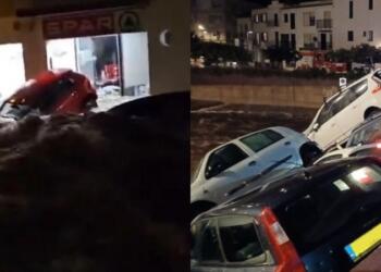 Νέος όλεθρος στην Ισπανία: Καταρρακτώδης βροχή σάρωσε τη Χιρόνα, χείμαρροι οι δρόμοι (videos)