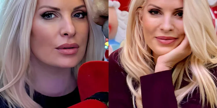 Ουρές για να δουν την Μενεγάκη – Πόζαρε μπροστά στο πιο διάσημο μαγαζί στο κέντρο της Αθήνας