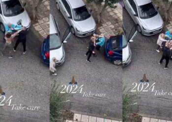 Τραγικό: Οδηγός μηχανής πλακώνεται με ηλικιωμένο οδηγό ΙΧ και τον χτυπάει με το κράνος στο κεφάλι! (video)