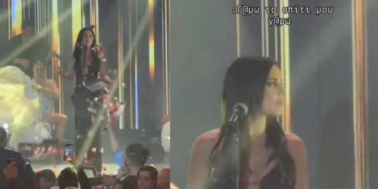 «Γ@μ0 το σπίτι μου»: Έξαλλη η Ιουλία Καλλιμάνη με τύπο που της πέταξε λουλούδια στο πρόσωπο! (video)