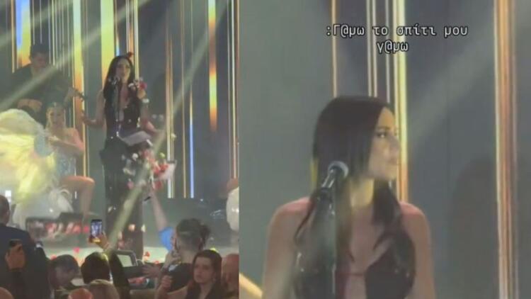 «Γ@μ0 το σπίτι μου»: Έξαλλη η Ιουλία Καλλιμάνη με τύπο που της πέταξε λουλούδια στο πρόσωπο! (video)