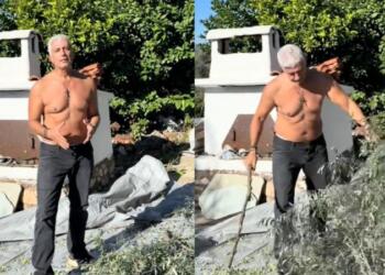 «Βάλε μπλούζα γιατί θα μαζεύουμε τις θείες»: Κολάζει στα 56 του ο Καλλιακμάνης, παραλήρημα στο TikTok