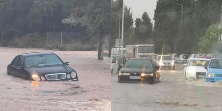 Πλήττεται σφοδρά η Ρόδος από την κακοκαιρία Bora: Δρόμοι που έγιναν ποτάμια και ακινητοποιημένα οχήματα (photos)