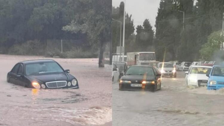 Πλήττεται σφοδρά η Ρόδος από την κακοκαιρία Bora: Δρόμοι που έγιναν ποτάμια και ακινητοποιημένα οχήματα (photos)