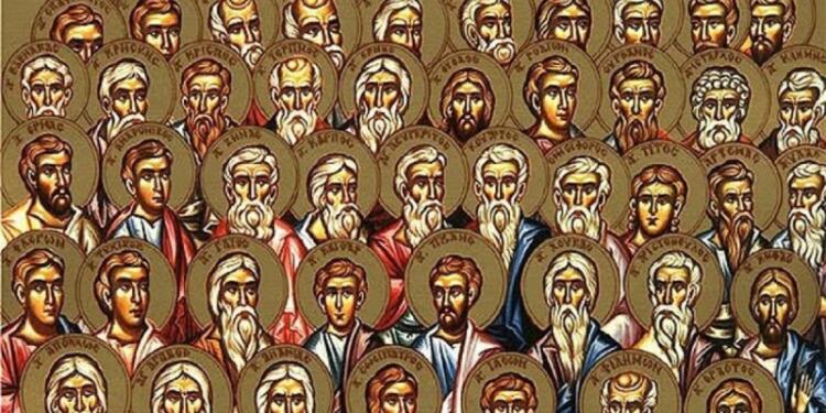 Κάθε χρόνο η εκκλησία στις 4 Ιανουαρίου τιμά με ειδική λειτουργία τους 70 Αποστόλους