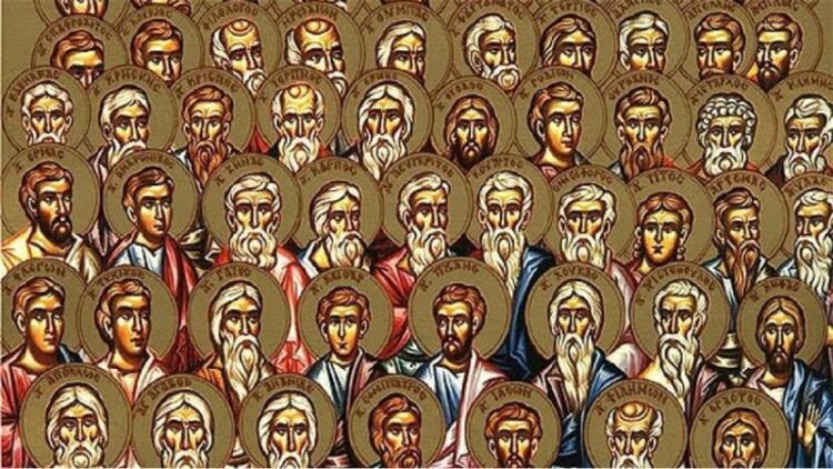 Κάθε χρόνο η εκκλησία στις 4 Ιανουαρίου τιμά με ειδική λειτουργία τους 70 Αποστόλους