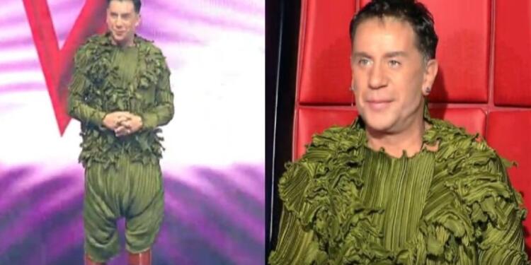 «Ντολμαδάκι ντύθηκε;»: Η εκκεντρική εμφάνιση του Γιώργου Μαζωνάκη στο Voice προκάλεσε το… Twitter!