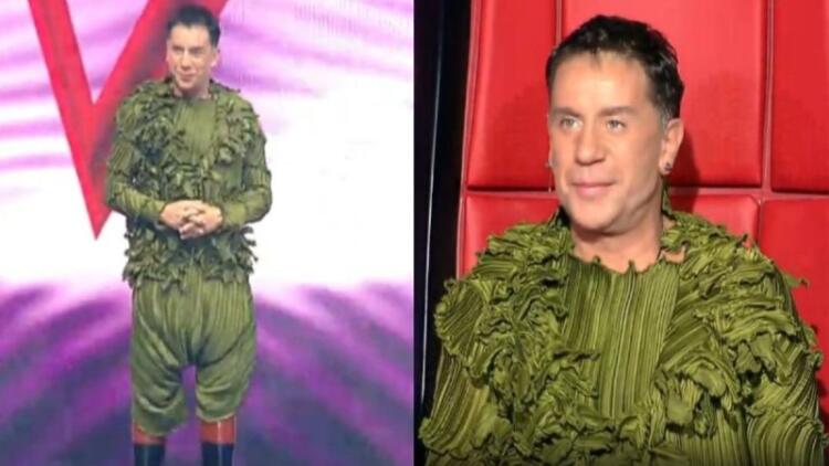 «Ντολμαδάκι ντύθηκε;»: Η εκκεντρική εμφάνιση του Γιώργου Μαζωνάκη στο Voice προκάλεσε το… Twitter!