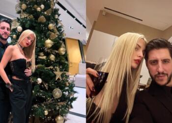 «Καλή Χρονιά amore»: Τρελά ερωτευμένη στο πλευρό του συντρόφου της η Κατερίνα Λιόλιου