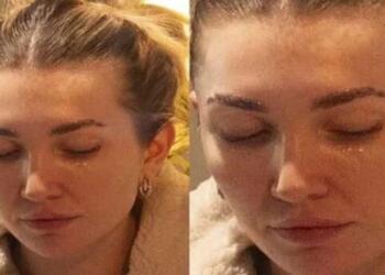 Με δάκρυα στα μάτια η σύντροφός του γνωστού τραγουδιστή στην πρώτη της δημόσια εμφάνιση μετά την κηδεία του