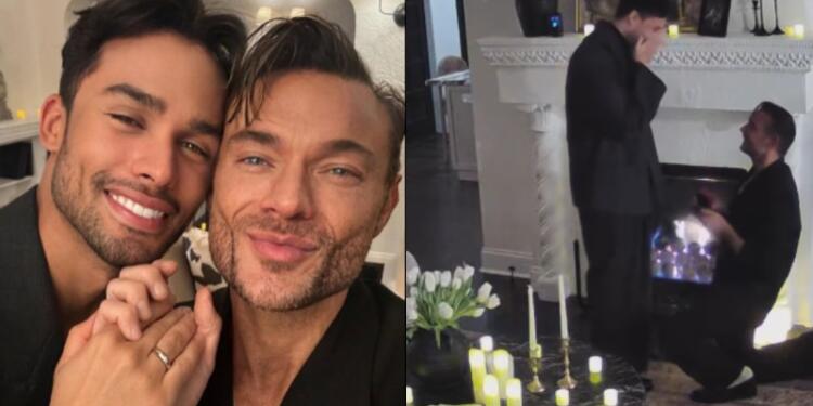 Του έδεσε τα μάτια, γονάτισε μπροστά του: Παντρεύεται ο Δημήτρης Γιαννέτος – Η πρόταση γάμου στον σύντροφό του