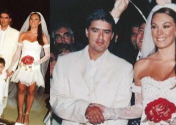 Με μίνι νυφικό, ξώφτερνο πέδιλο, πεντικιούρ που έβγαζε μάτι: Η Στεφανίδου ήταν η πιο κουλ νύφη, 22 χρόνια πριν