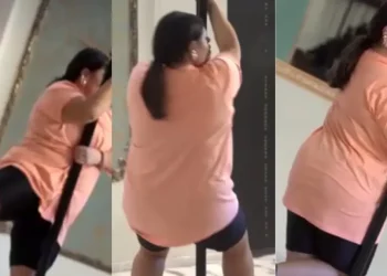 Η Δανάη Μπάρκα κάνει pole dancing και εντυπωσιάσει τους πάντες